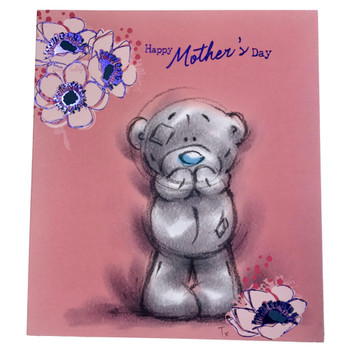 Happy Mothers Day Pink Sketchbook Sweet Me to You Bear Open New Card