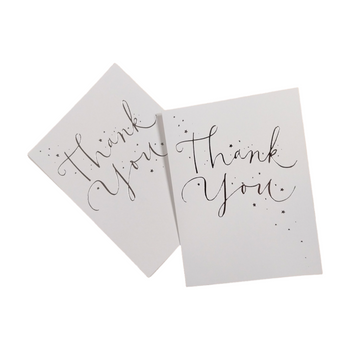 Foiled Finish Thank You Cards Pack of 20