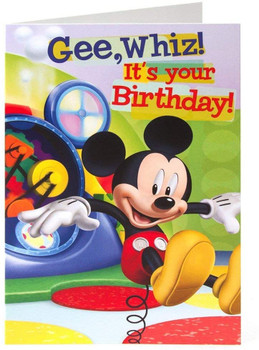6 x Mickey Mouse gee, Whiz! It's Your Birthday Cards