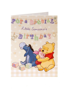 6 x winnie the pooh for a special little someone's birthday cards