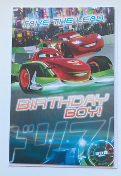 6 x Disney cars take the lead, birthday boy! birthday cards