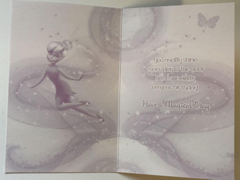 6 x disney fairies tinkerbell just for you birthday cards