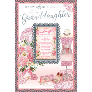 Happy Birthday To A Special Granddaughter Keepsake Treasures Greeting Card