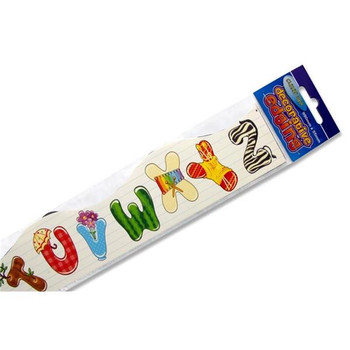 990x55mm Decorative Alphabet Edging by Clever Kidz