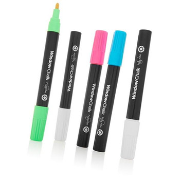 Pack of 5 Window Chalk Markers by Pro:scribe