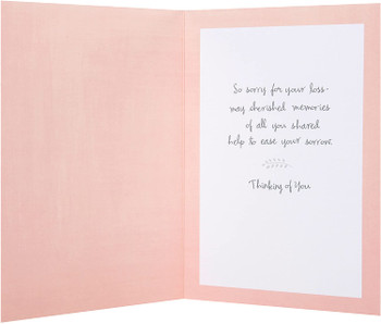 Hallmark Sympathy Card "Sad Loss"