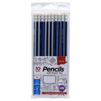 Wallet of 10 Hb Rubber Tipped Pencils by Pro:scribe