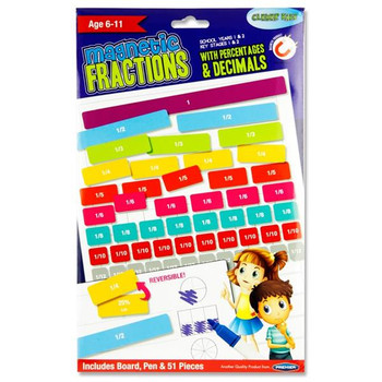 Magnetic Percentages And Decimal Fractions Set by Clever Kidz