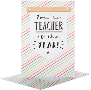 Hallmark Thank You Card  Teacher Of The Year Medium