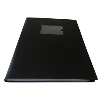 A4 Black Flexible Cover 60 Pocket Display Book