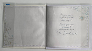 With Deepest Sympathy To All The Family Card With Wallet Keepsake 