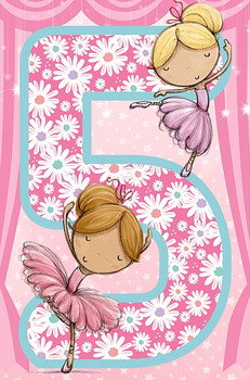 Girls Age 5th Birthday Card 5 Today Fairy