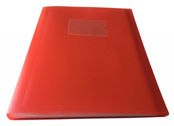 A4 Red Flexible Cover 80 Pocket Display Book