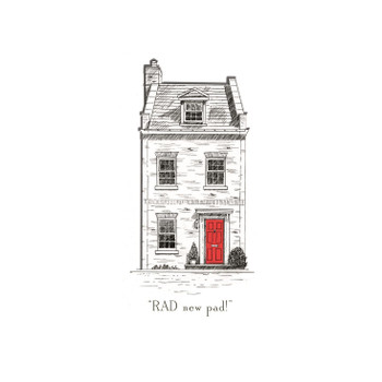 New Home Congratulations Card Embossed House Design