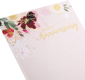 Anniversary Card Classic Floral Design