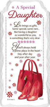 A Special Daughter Sentimental Handcrafted Ceramic Plaque