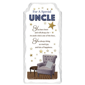 For a Special Uncle Sentimental Handcrafted Ceramic Plaque
