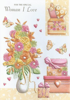 For The Special Woman I Love Birthday Card