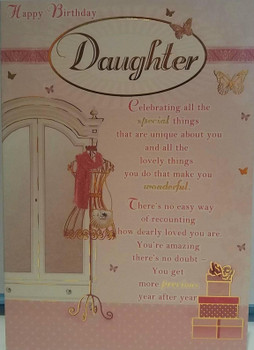 Happy Birthday Daughter Greeting Card