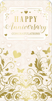 Congratulation On Your Anniversary Luxury Gift Money Wallet Card