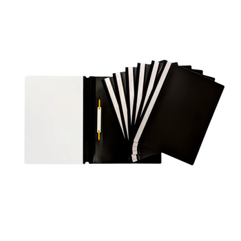 Pack of 120 Black A4 Project Folders by Janrax