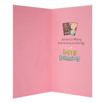 Hallmark Fasion Birthday Humour Funny Card Here's To You Medium