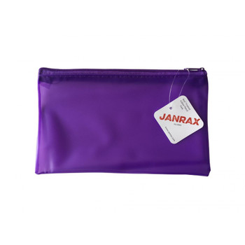 Pack of 12 8x5" Frosted Purple Pencil Cases