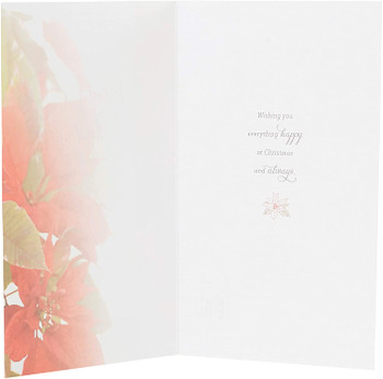 Wishing Someone Special Floral Design Foil Finished Christmas Card