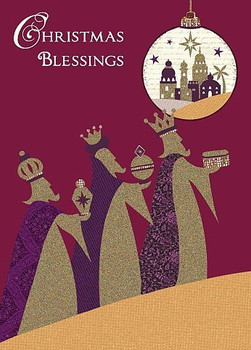 Christmas Blessings Wishing Well Religious Card