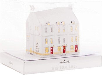 Christmas Luxury Boxed Cards Pop up Town Houses Pack of 5