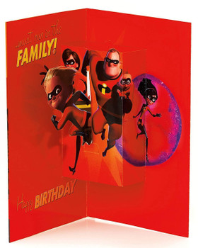 Disney The Incredibles Son Birthday Card Pop up