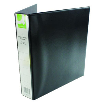 A4 Presentation 40mm 4D Black Ring Binder