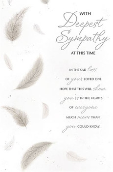 In the Sad Loss Of Your Loved One Sympathy Card