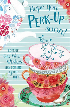 Hope You Perk Up Soon Get Well Card