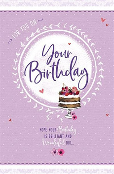 Cake On Stand Birthday Card