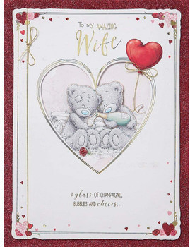 Me To You Bear Beautiful Wife Handmade Valentine's Day Boxed Card