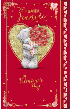 Me To You Bear Beautiful Fiancee Handmade Valentine's Day Card