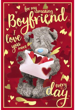 Amazing Boyfriend Photo Finish Valentine's Day Card