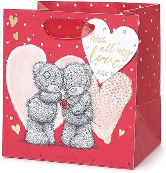 Me To You Bear With Love Small Gift Bag, Birthday, Valentine's