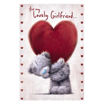 Me To You Bear Lovely Girlfriend Softly Drawn Valentine's Day Card