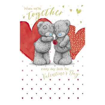 Me To You Bear Bear Giving Single Rose Valentine's Day Card