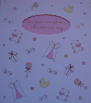 Daughter Christening Card