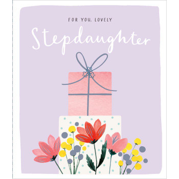 Step Daughter Presents Design Birthday Card