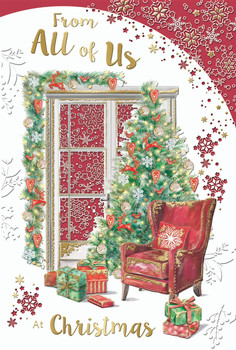 From All of Us Floral Gold Foil Finished Christmas Card