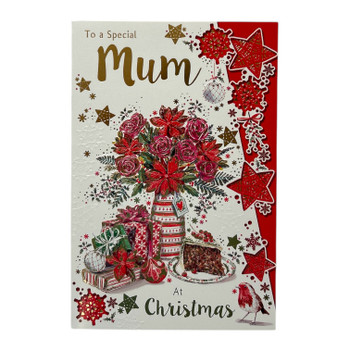 To a Special Mum Stack of Gifts Design Christmas Card