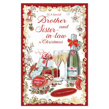 To a Special Brother and Sister In Law Elegant Christmas Celebration Card To a Special Brother and Sister In Law Elegant Christmas Celebration Card