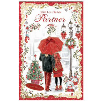 Hallmark Forever Friends Christmas Card To Partner 'No Place Like You' Medium, 