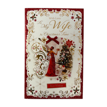 With Heartfelt Love to My Wife Christmas Card With Heartfelt Love to My Wife Christmas Card