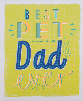 Dad from Pet Father's Day Card Contemporary Text Based Design