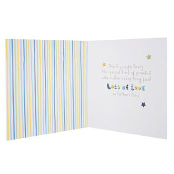 Grandad Father's Day Card 'Lucky Boy' Medium 